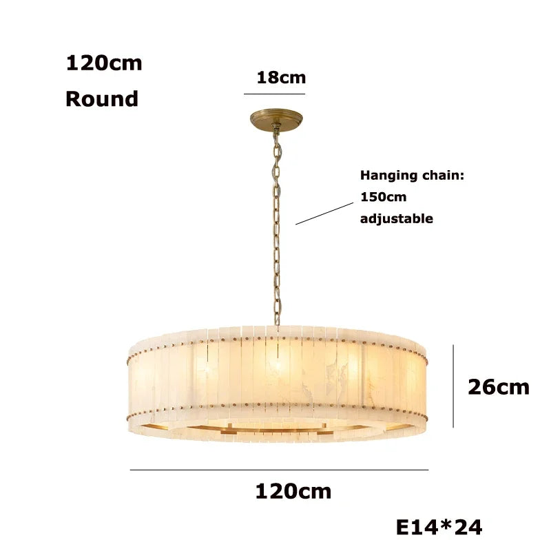 [Rotondo] Modern Marble Chandelier Round