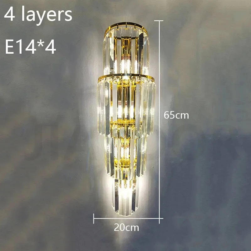 [Grandeur] Luxury Crystal Wall Lamp Villa Corridor