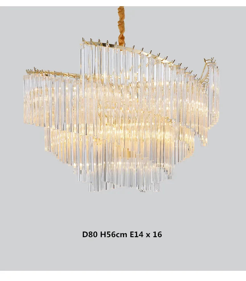 [Splendor] Modern Luxury Crystal Chandelier Gold