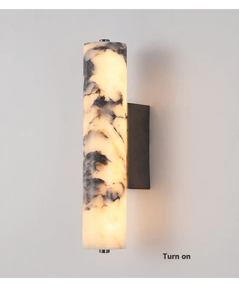 [Nero] Italian Marble Wall Lamp Natural Stone