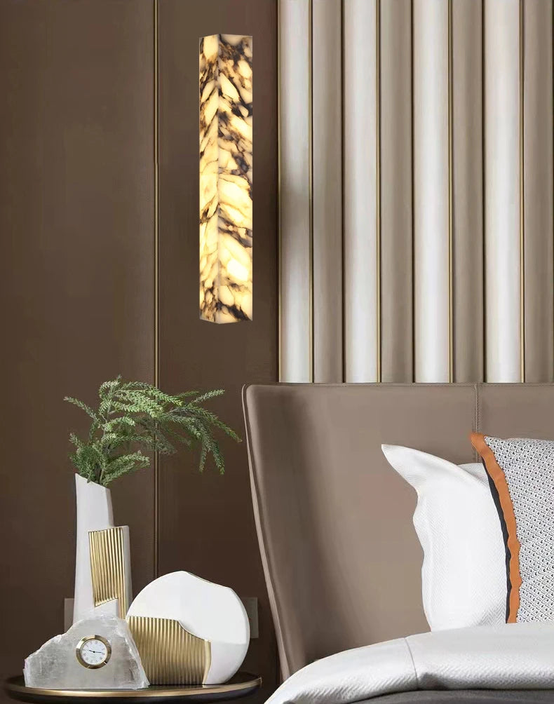 [Cubo] Cuboid Natural Marble Wall Lamp Dimmable
