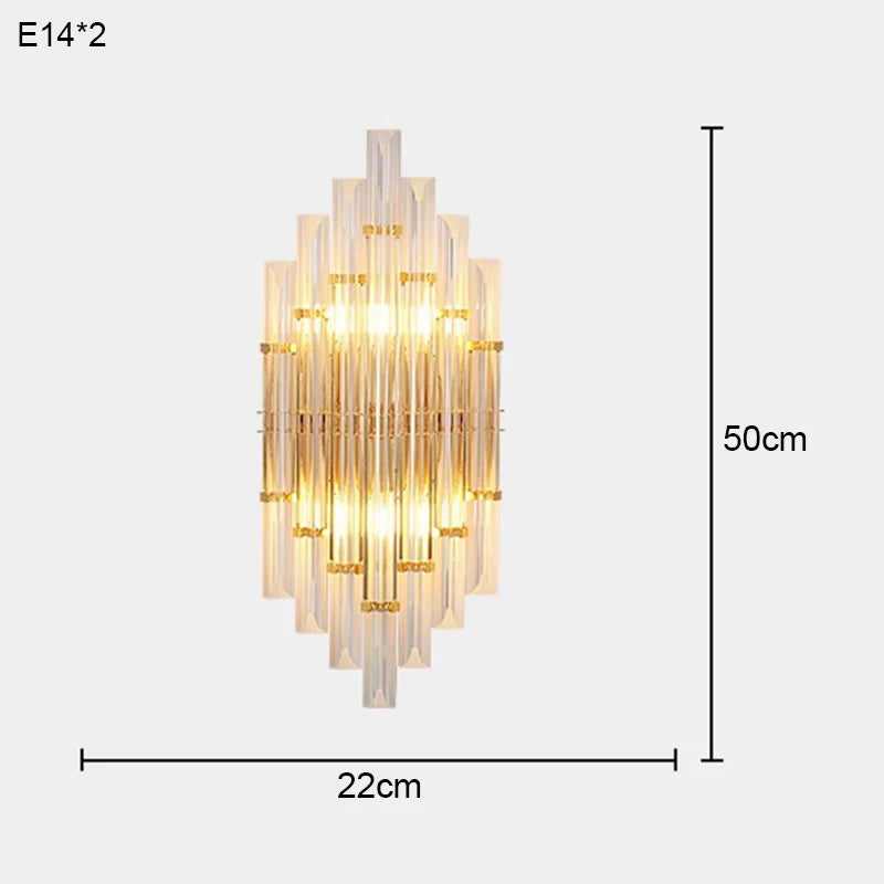 [rendy]  Crystal Wall Lamp Luxury Light