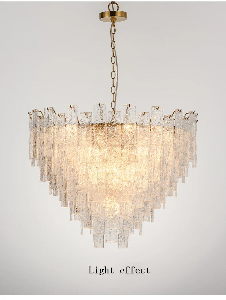 [Candela] Crystal Chandelier Gold Candle
