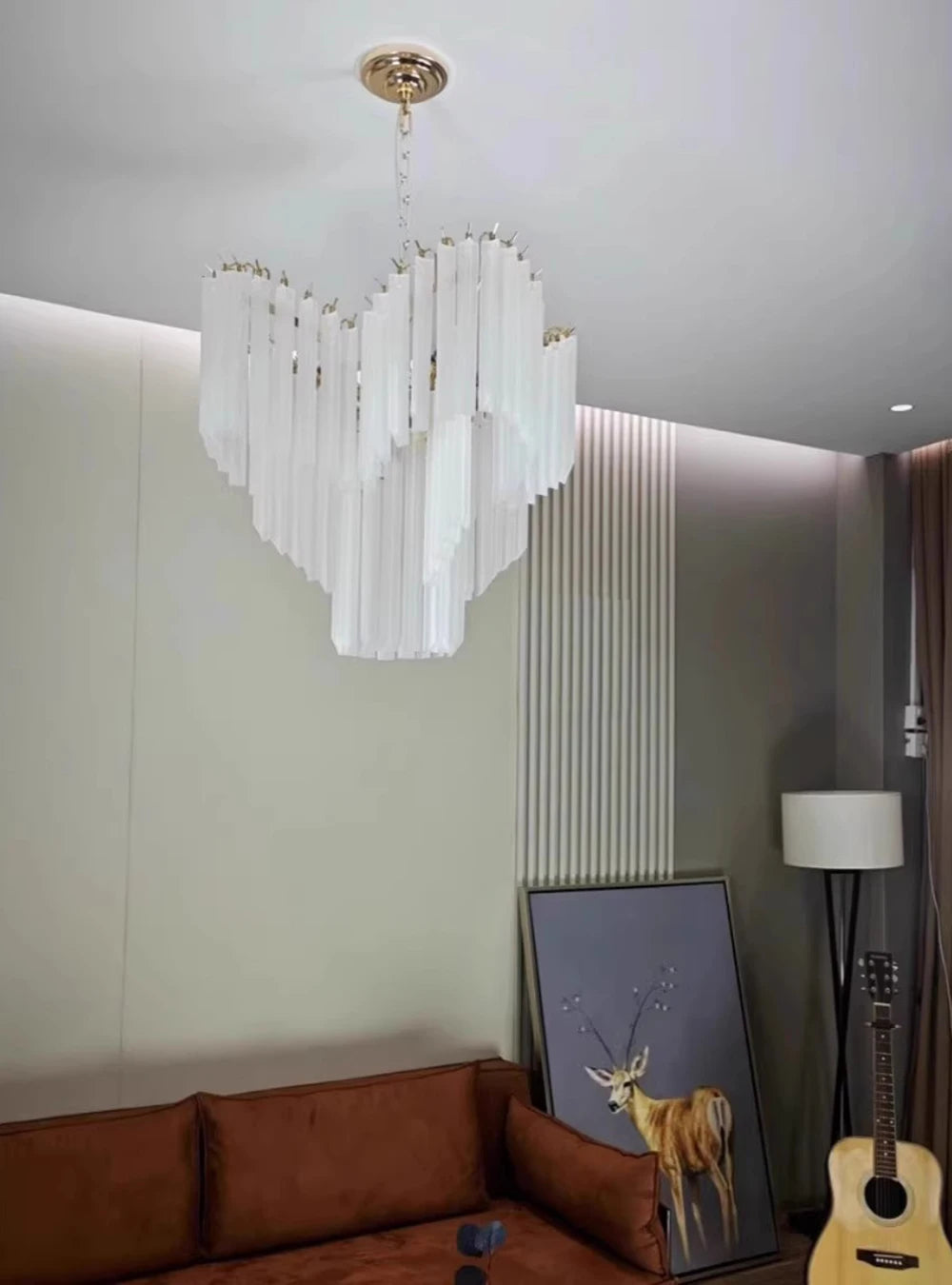 [Cristallo Bianco] French White Crystal Chandelier Luxury