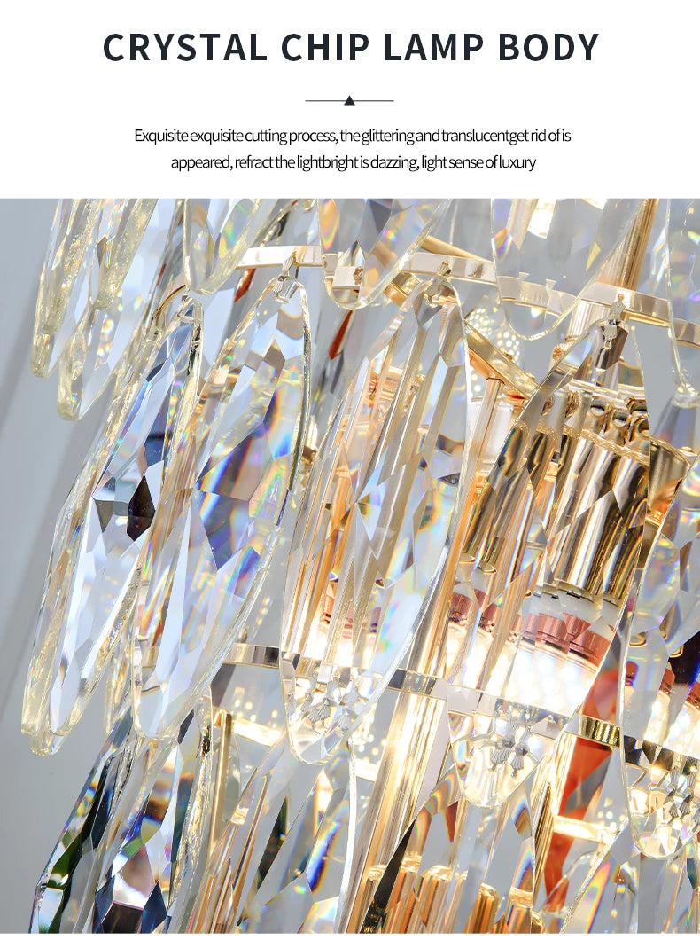 [Grandioso] European Duplex Crystal Chandelier Villa Luxury