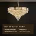 [Opulenza] Gold Crystal Chandelier Luxury
