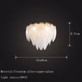 [Blanche] Glass Ceiling Chandelier White French