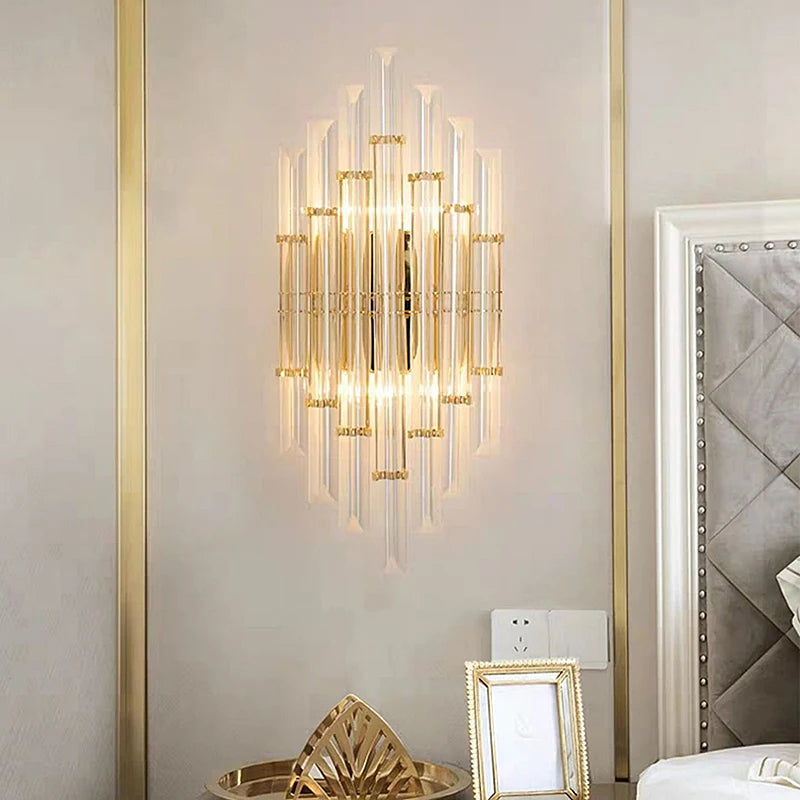 [rendy]  Crystal Wall Lamp Luxury Light