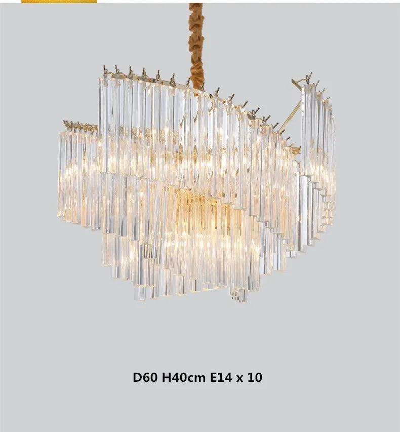 [Splendor] Modern Luxury Crystal Chandelier Gold