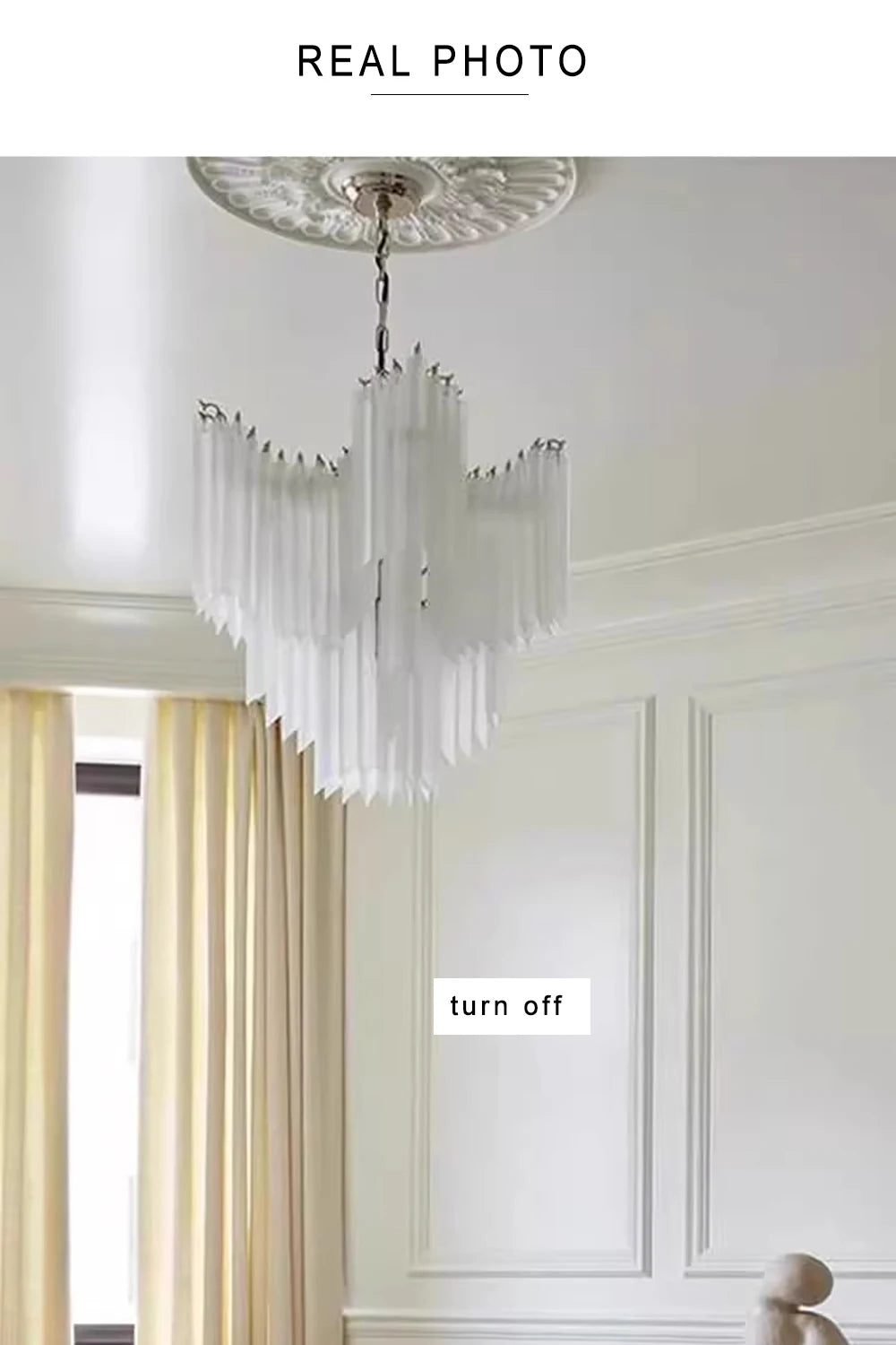 [Cristallo Bianco] French White Crystal Chandelier Luxury