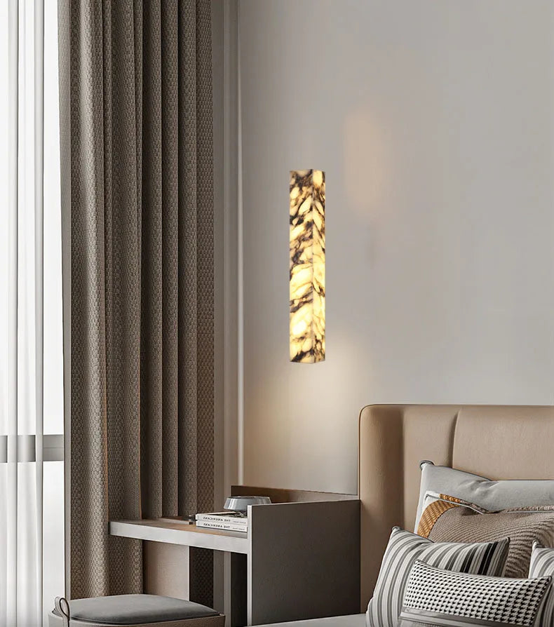 [Cubo] Cuboid Natural Marble Wall Lamp Dimmable