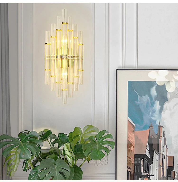[rendy]  Crystal Wall Lamp Luxury Light