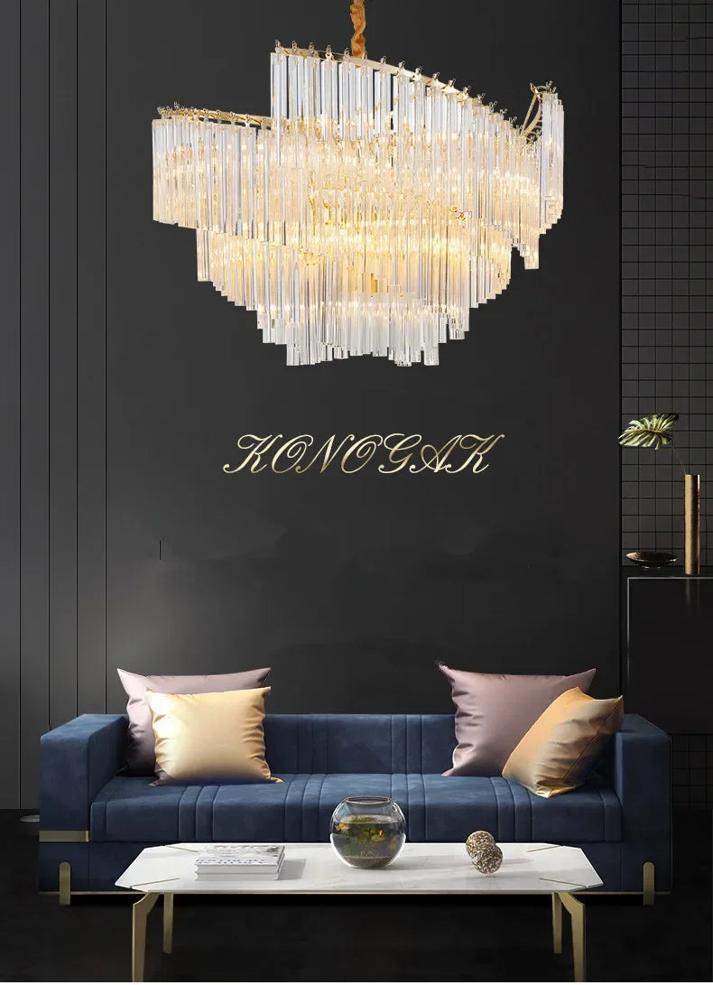 [Splendor] Modern Luxury Crystal Chandelier Gold