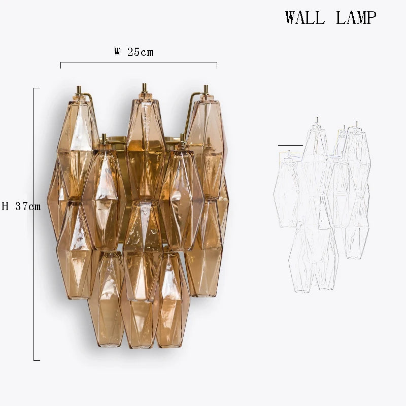 [Ambrato] Postmodern Glass Chandelier