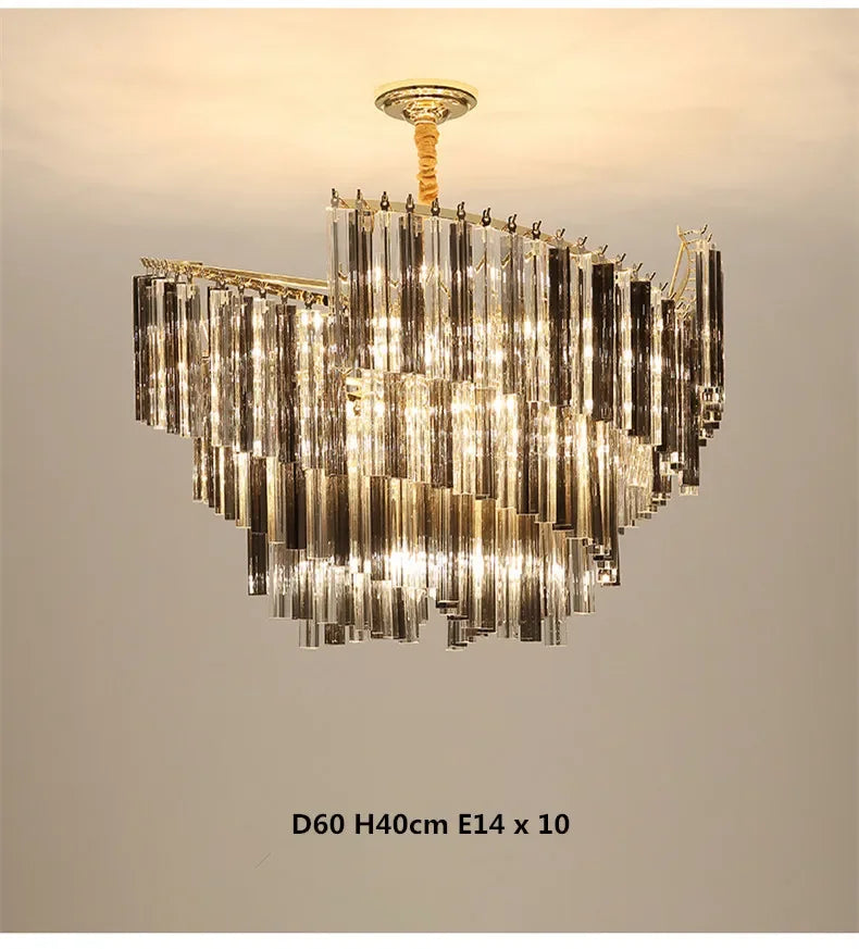 [Splendor] Modern Luxury Crystal Chandelier Gold