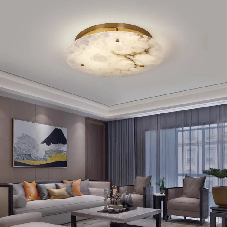 [Marmo] French Marble Ceiling Light Natural Stone