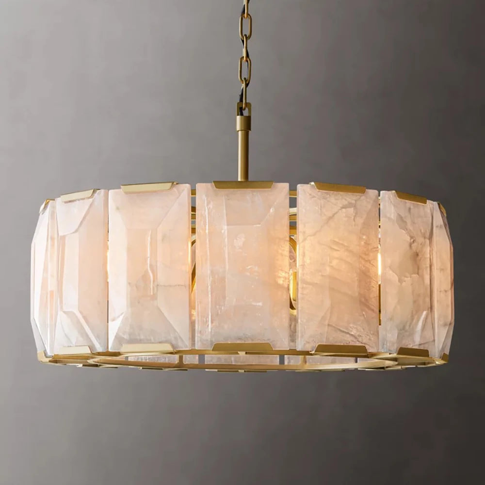 Vintage American LED Crystal Hanging Lamps Chandelier Lighting Retro Lustre Suspension Luminaire Lampen for Living Room