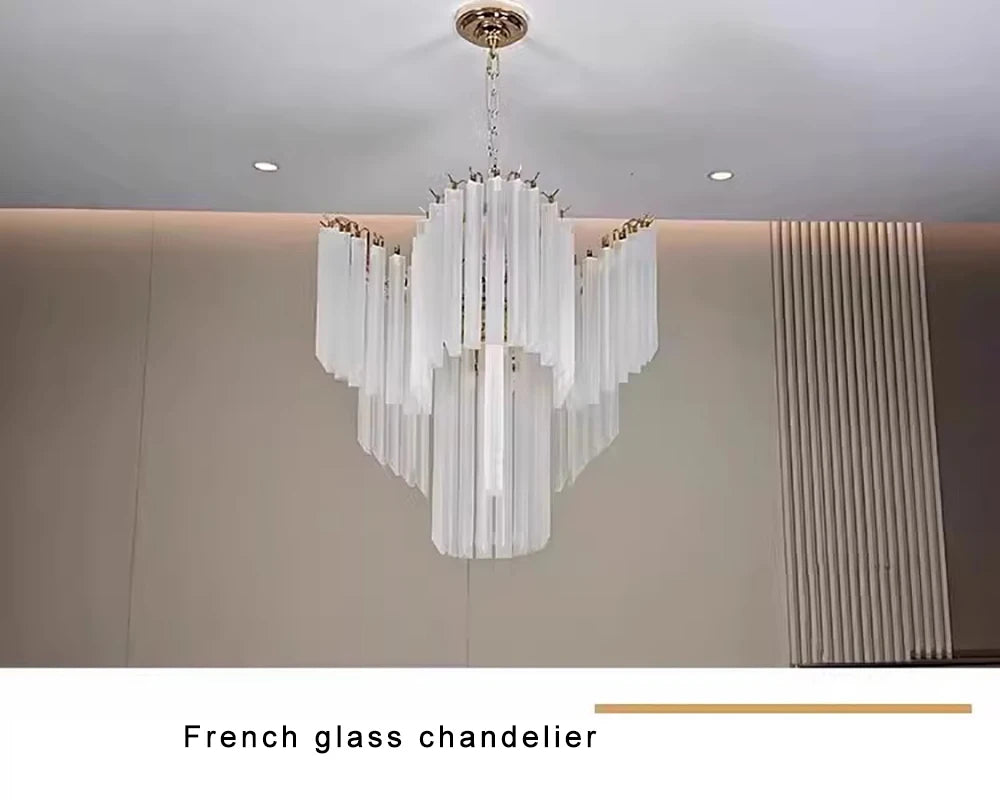 [Cristallo Bianco] French White Crystal Chandelier Luxury