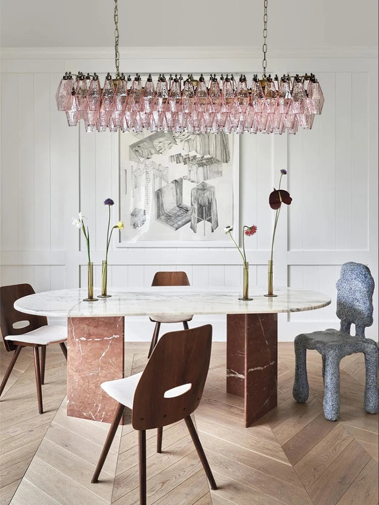 [Ambra] Murano Glass Chandelier Art