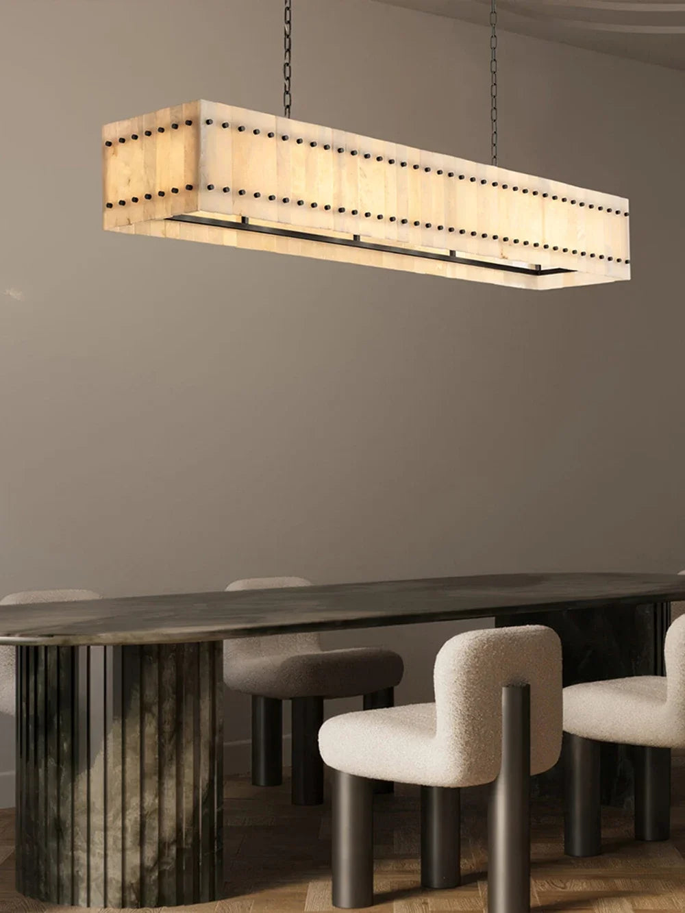 [Rotondo] Modern Marble Chandelier Round