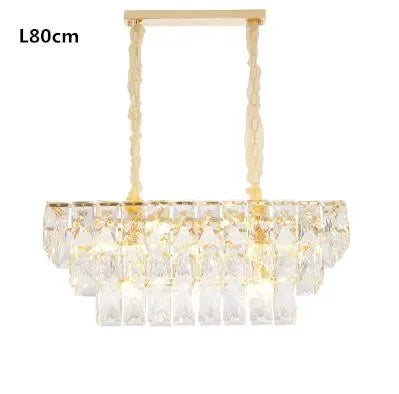 [Aurelia] Gold Crystal Chandelier Modern Lustre