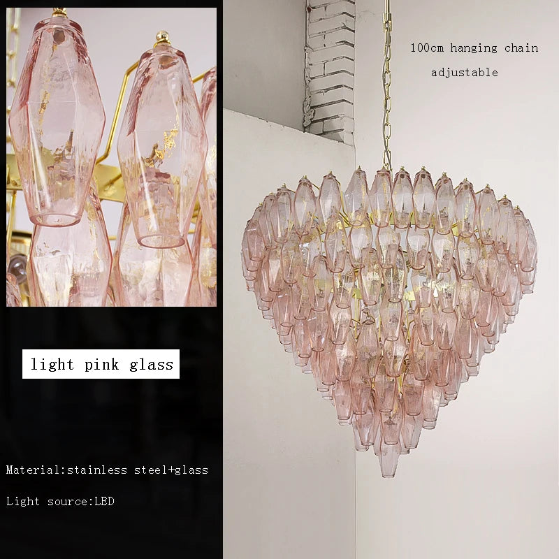 [Ambrato] Postmodern Glass Chandelier
