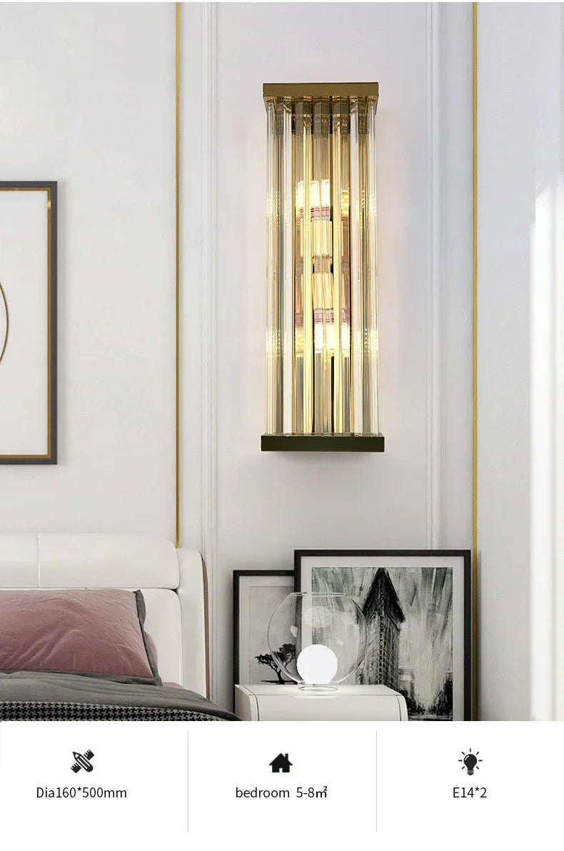 [Brasseri]  Crystal Wall Lamp