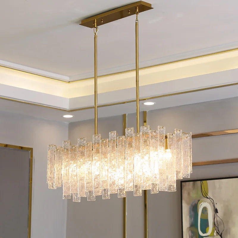 [Candela] Crystal Chandelier Gold Candle