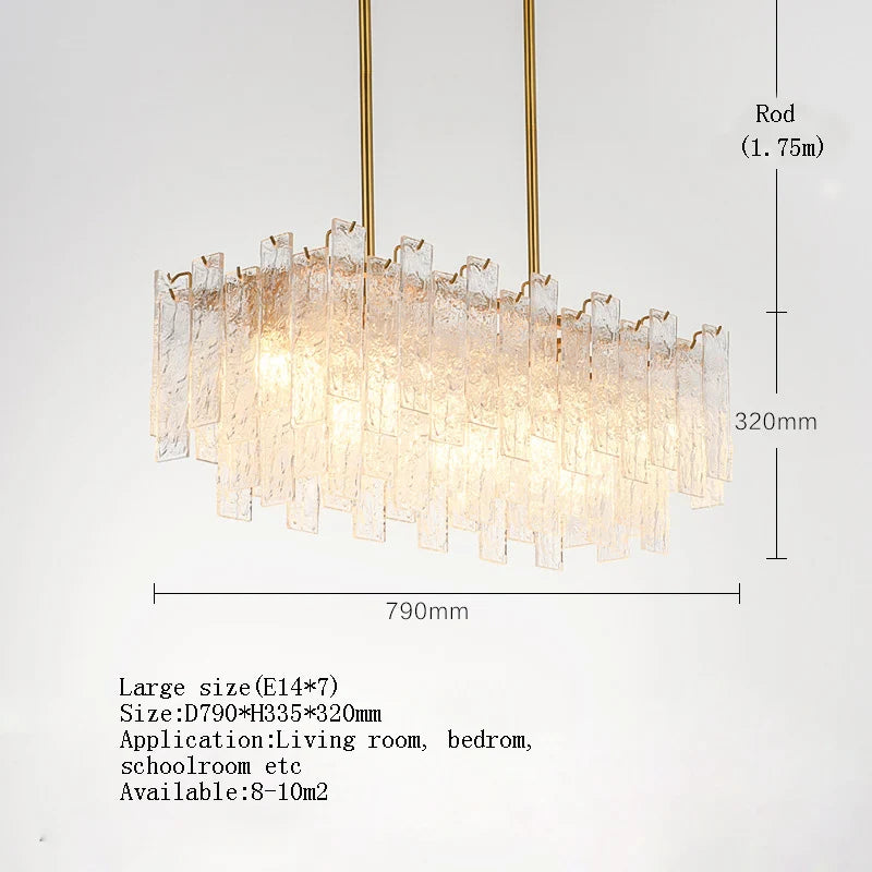 [Candela] Crystal Chandelier Gold Candle