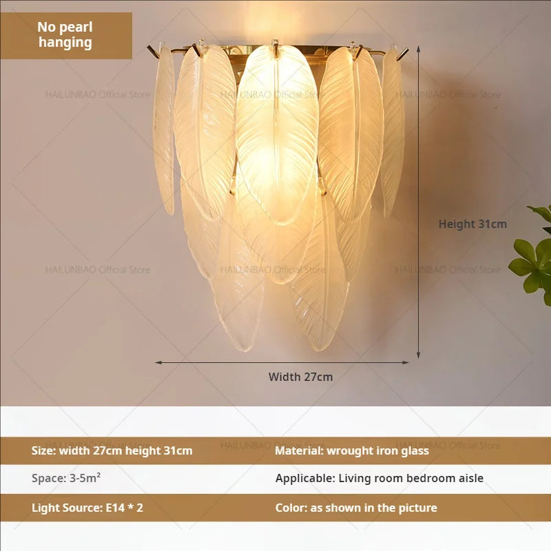 [Raffinement] French Vintage Crystal Wall Lamp Luxury