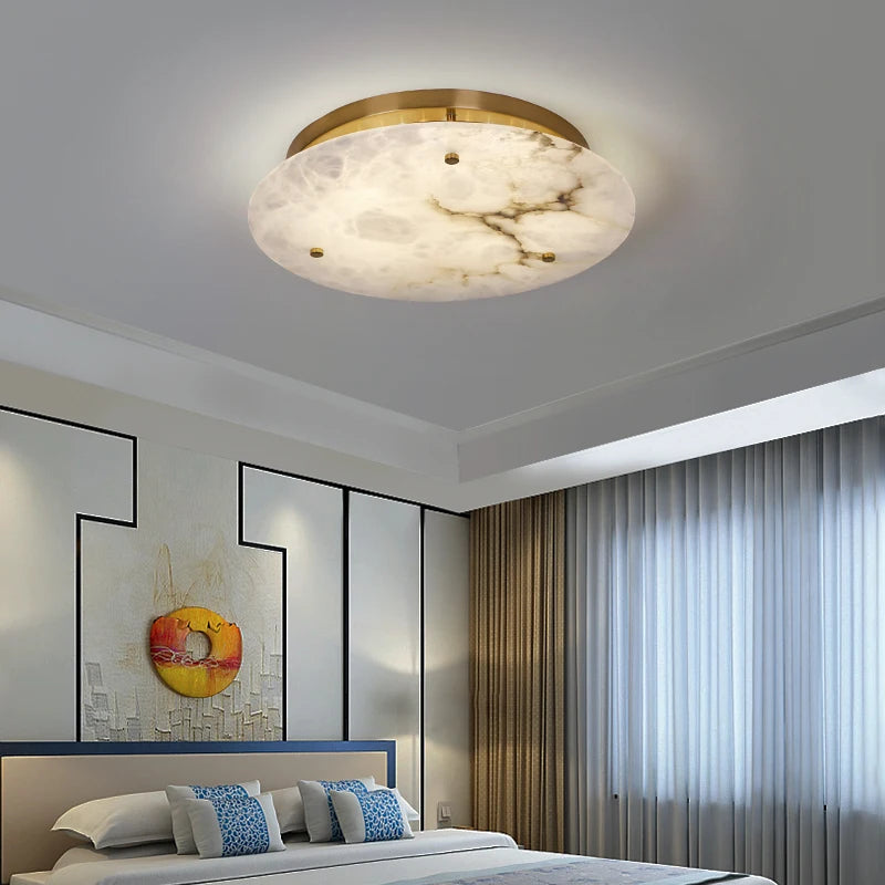 [Marmo] French Marble Ceiling Light Natural Stone