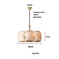 Vintage American LED Crystal Hanging Lamps Chandelier Lighting Retro Lustre Suspension Luminaire Lampen for Living Room