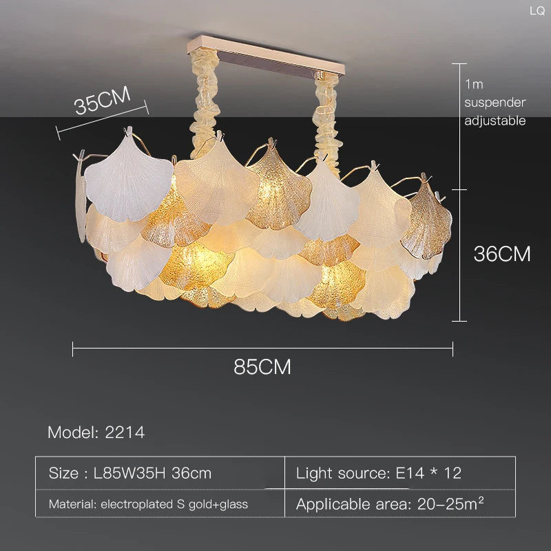 [Conchiglia] Crystal Shell Chandelier French Nordic