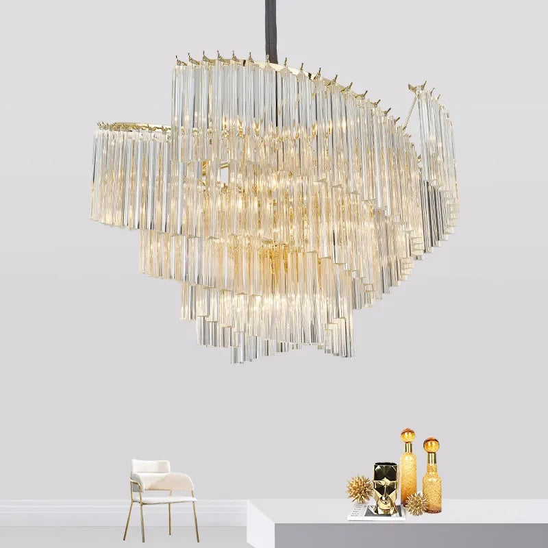 [Splendor] Modern Luxury Crystal Chandelier Gold