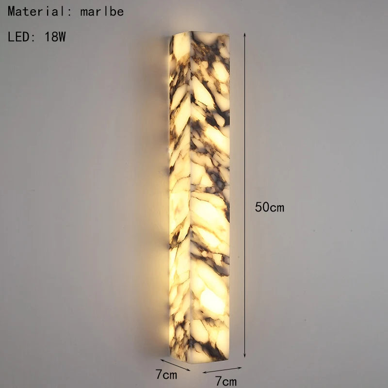 [Cubo] Cuboid Natural Marble Wall Lamp Dimmable