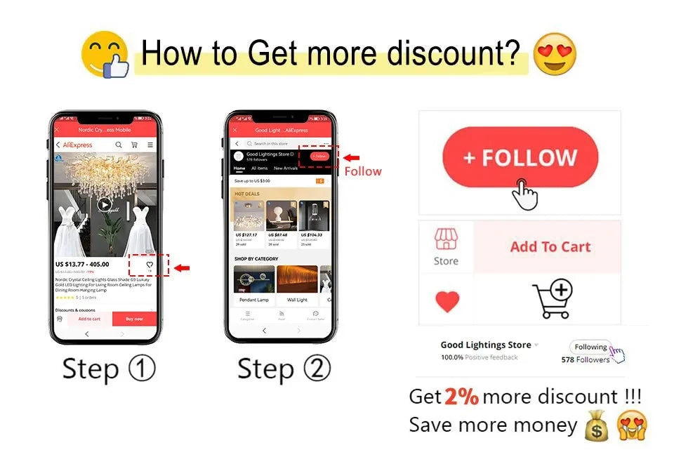 [Niveo] Modern Chandelier White