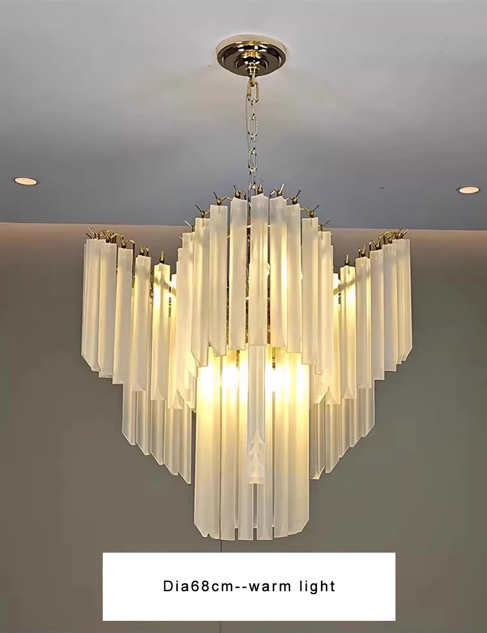 [Cristallo Bianco] French White Crystal Chandelier Luxury