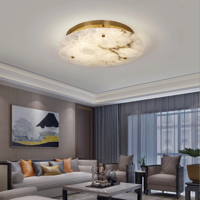 [Marmo] French Marble Ceiling Light Natural Stone
