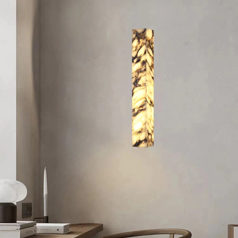[Cubo] Cuboid Natural Marble Wall Lamp Dimmable