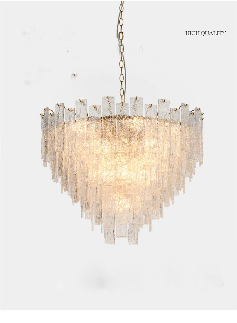 [Candela] Crystal Chandelier Gold Candle