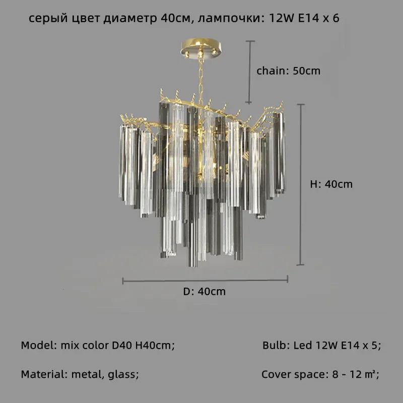 [Splendor] Modern Luxury Crystal Chandelier Gold