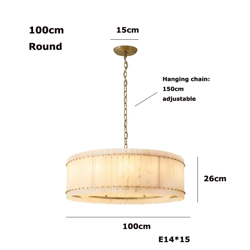 [Rotondo] Modern Marble Chandelier Round