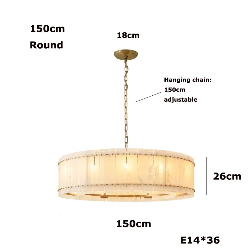 [Rotondo] Modern Marble Chandelier Round