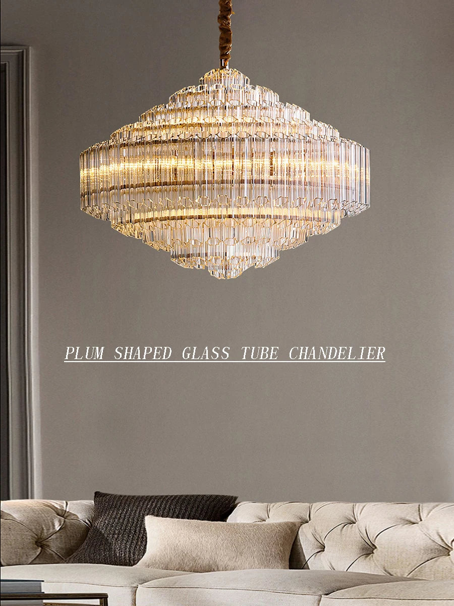 [Classico] Modern Glass Crystal Chandelier  Luxury