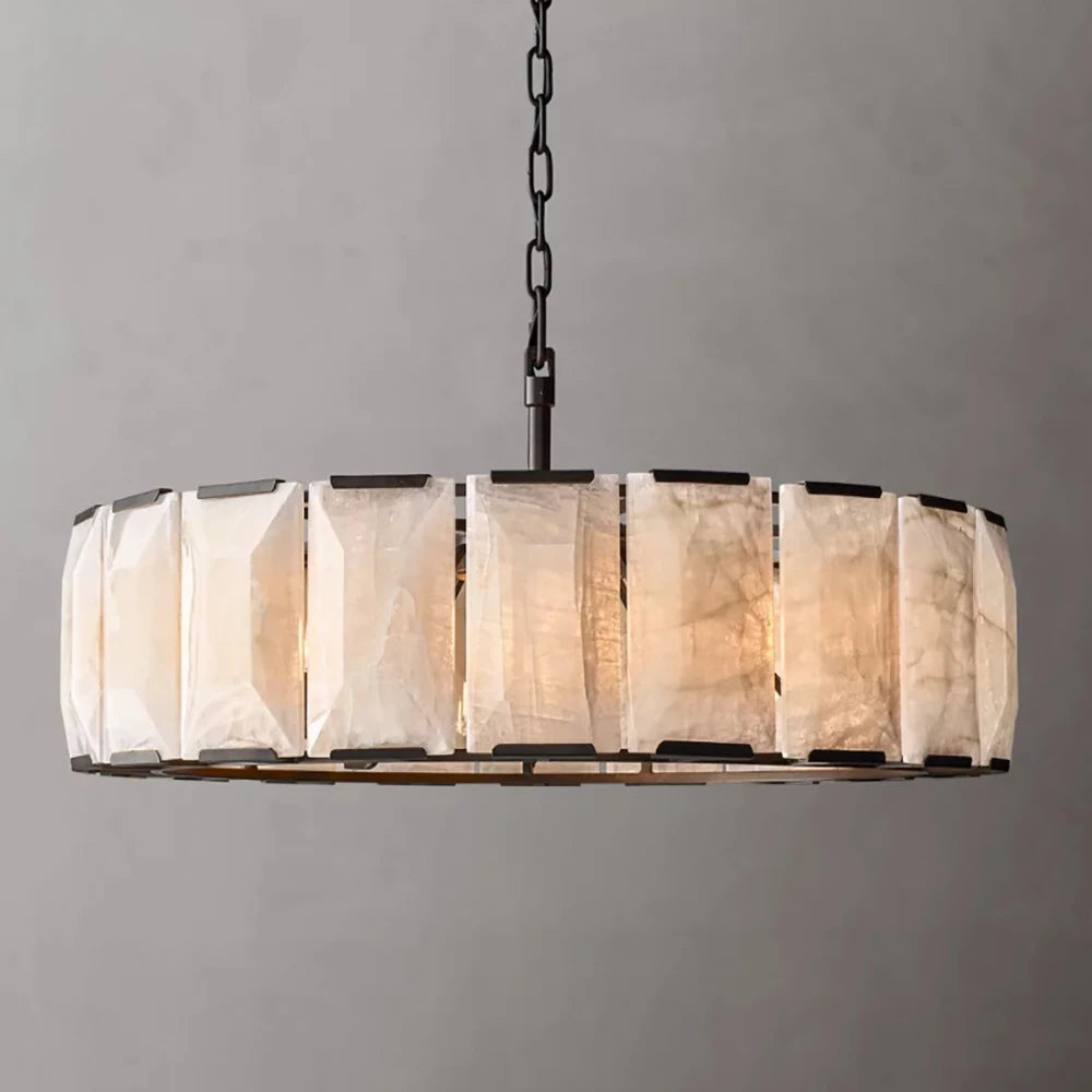 Vintage American LED Crystal Hanging Lamps Chandelier Lighting Retro Lustre Suspension Luminaire Lampen for Living Room