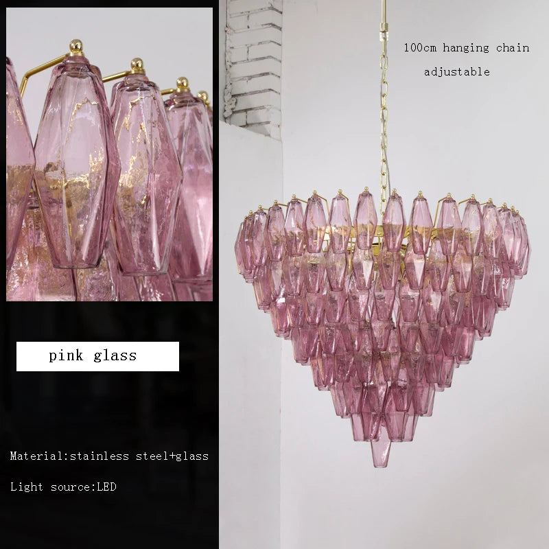 [Ambrato] Postmodern Glass Chandelier