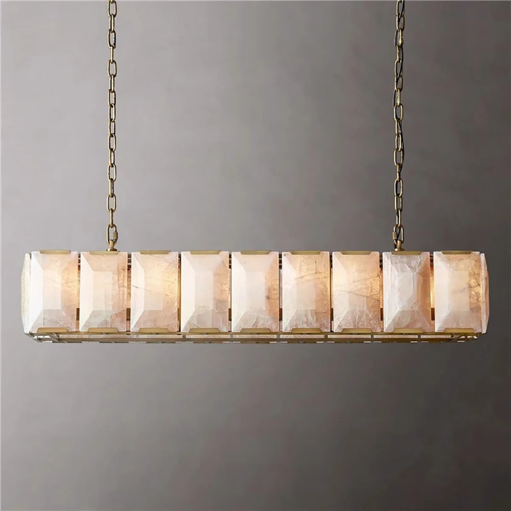 Vintage American LED Crystal Hanging Lamps Chandelier Lighting Retro Lustre Suspension Luminaire Lampen for Living Room