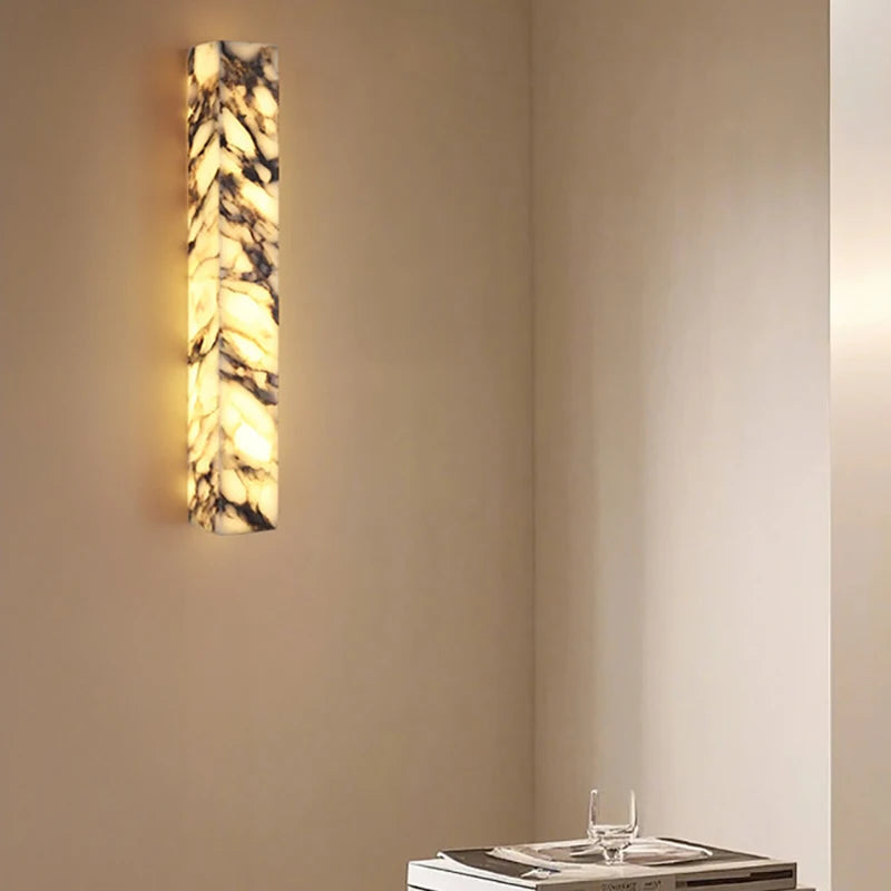 [Cubo] Cuboid Natural Marble Wall Lamp Dimmable