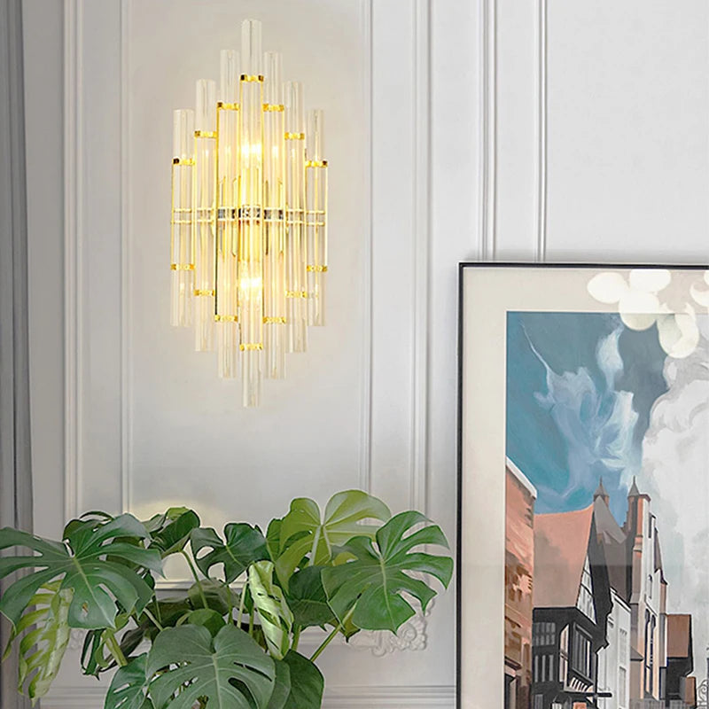 [rendy]  Crystal Wall Lamp Luxury Light