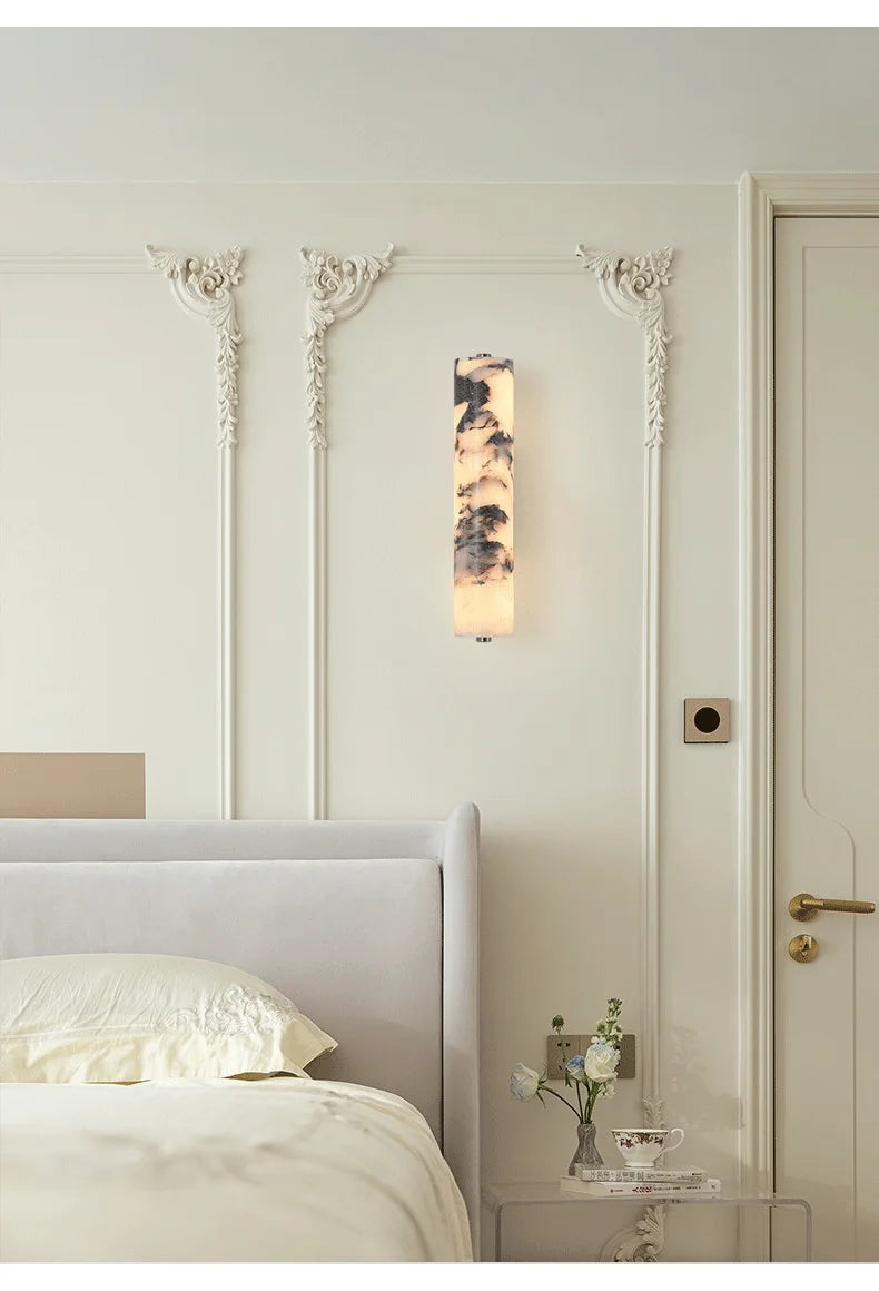 [Nero] Italian Marble Wall Lamp Natural Stone
